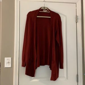 Rust colored cardigan with pockets! Fall perfect.
